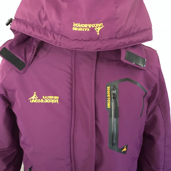 Women's Moerdeng Purple water proof Insulated Hooded Winter Parka - Picture 4 of 10